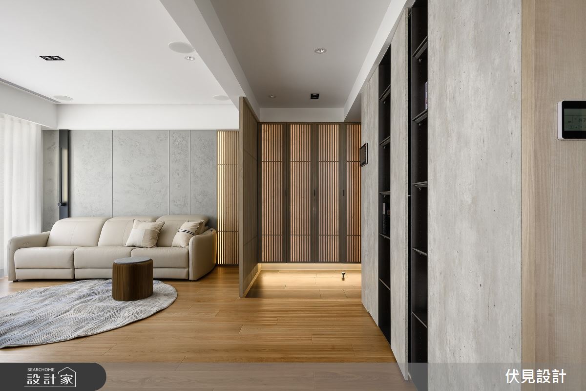 65坪新成屋(5年以下)＿混搭風玄關客廳案例圖片＿伏見設計事業有限公司＿伏見_紀凡希之2