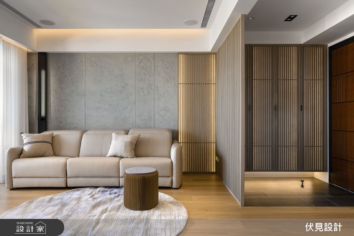 65坪新成屋(5年以下)＿混搭風玄關客廳案例圖片＿伏見設計事業有限公司＿伏見_紀凡希之1