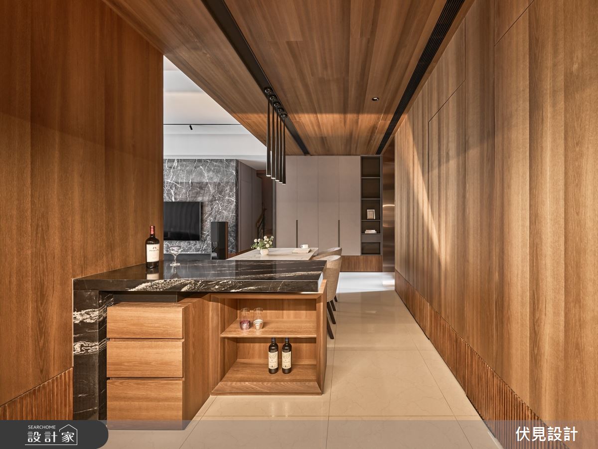 110坪新成屋(5年以下)＿現代人文風餐廳中島案例圖片＿伏見設計事業有限公司＿伏見_微山丘之10