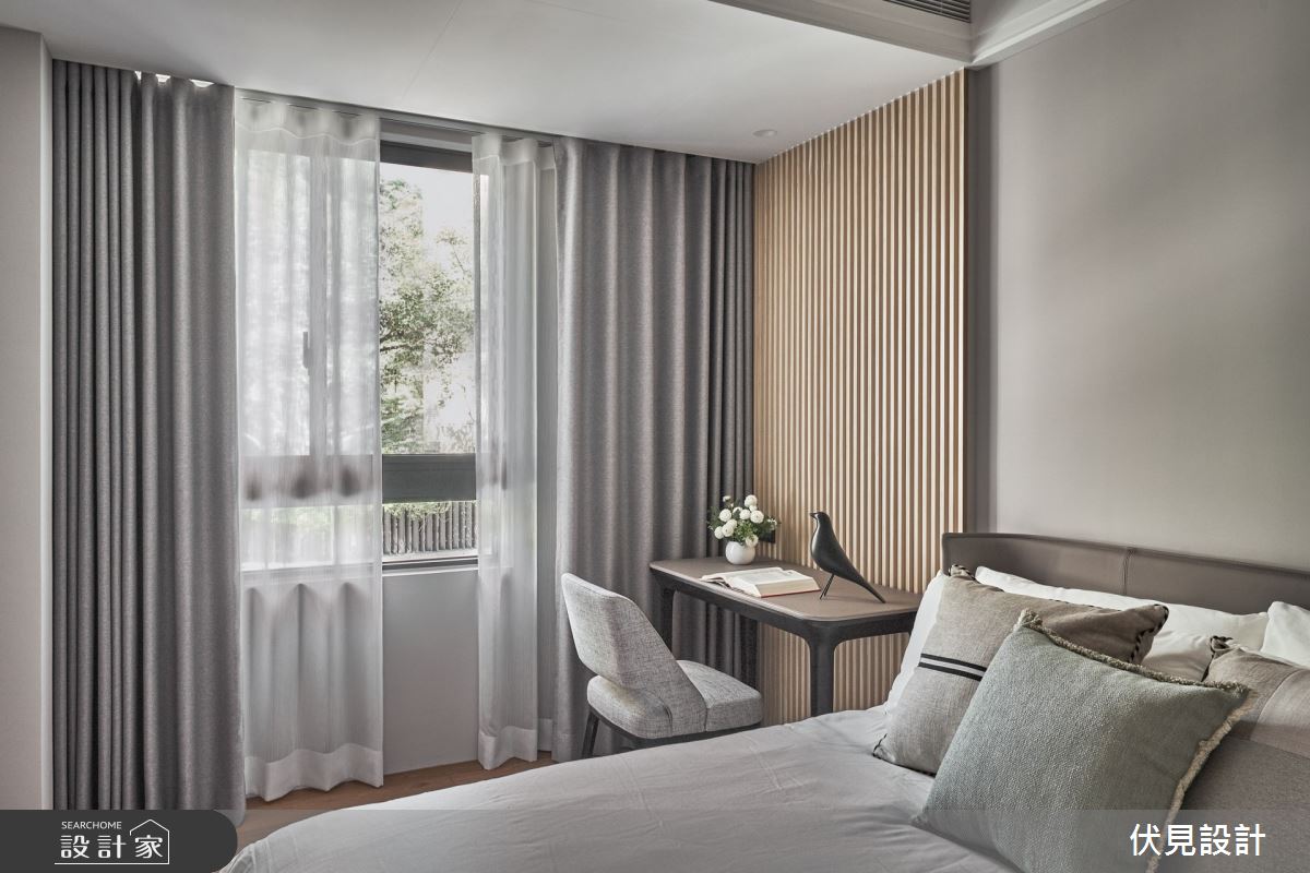 110坪新成屋(5年以下)＿現代人文風臥室案例圖片＿伏見設計事業有限公司＿伏見_微山丘之17