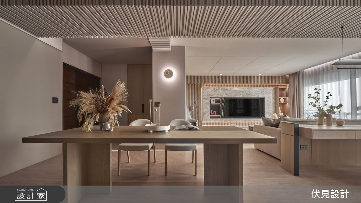 41坪中古屋(5~15年)＿現代人文風客廳餐廳案例圖片＿伏見設計事業有限公司＿伏見_白朗峰之13