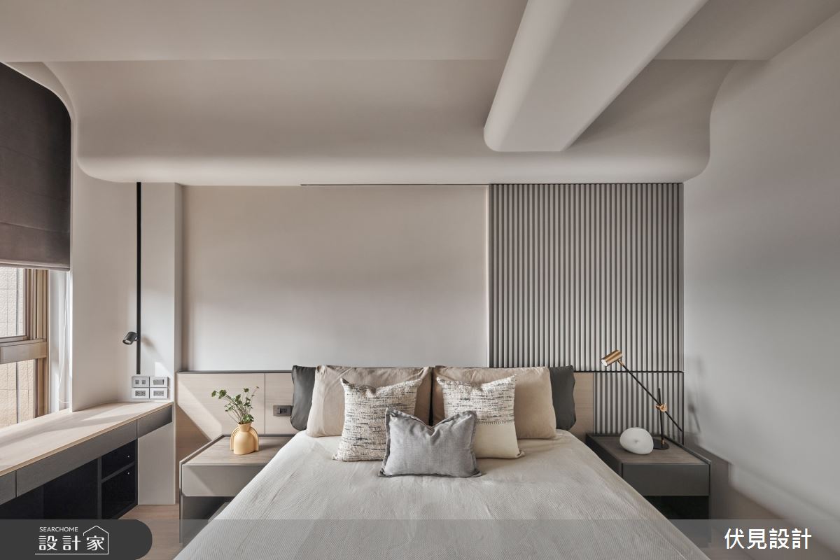 41坪中古屋(5~15年)＿現代人文風臥室臥榻案例圖片＿伏見設計事業有限公司＿伏見_白朗峰之15