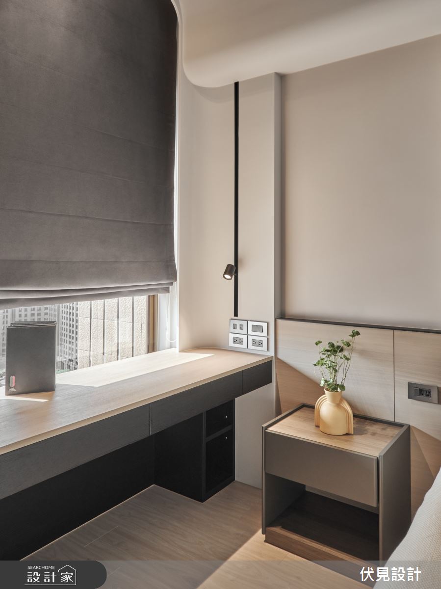 41坪中古屋(5~15年)＿現代人文風臥室臥榻案例圖片＿伏見設計事業有限公司＿伏見_白朗峰之16