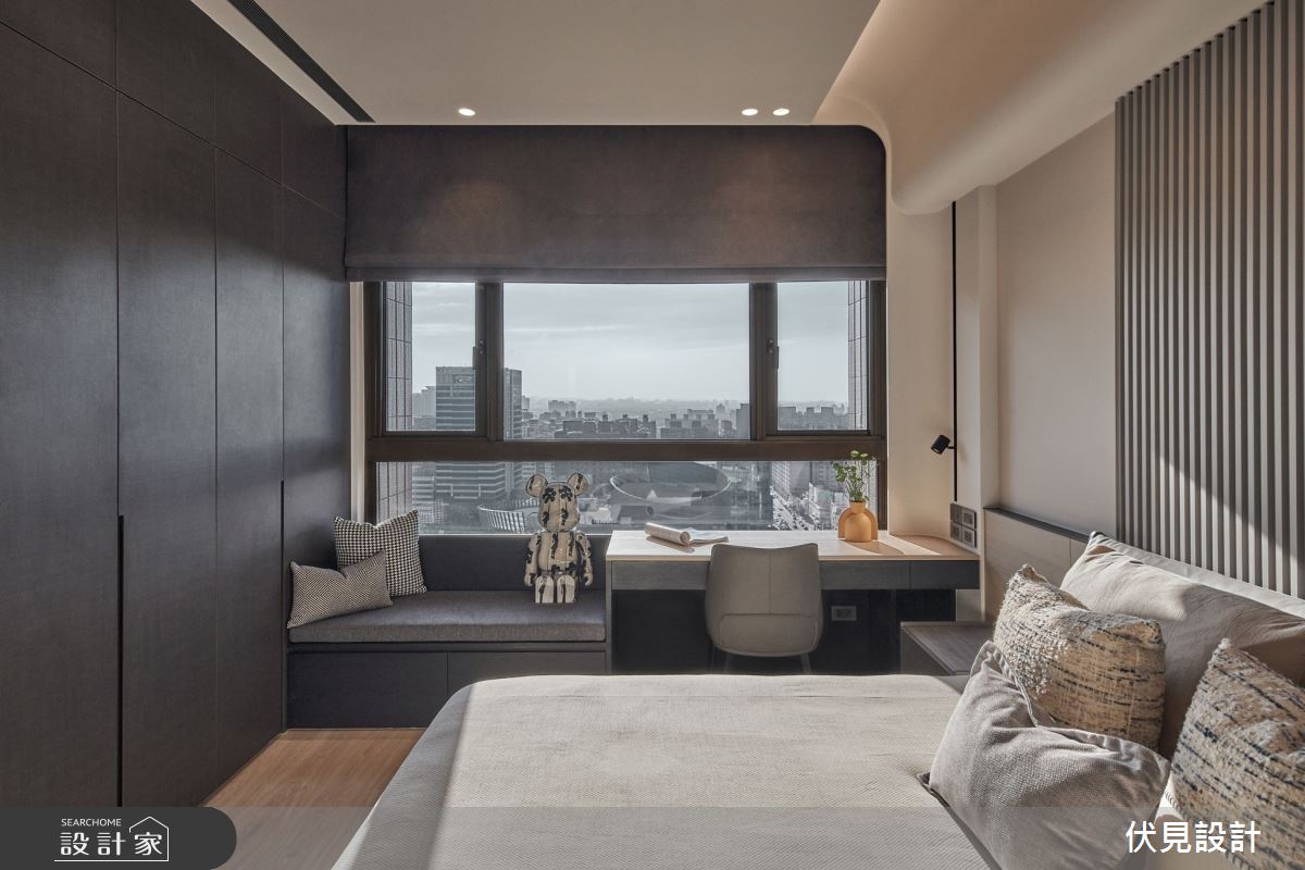 41坪中古屋(5~15年)＿現代人文風臥室臥榻案例圖片＿伏見設計事業有限公司＿伏見_白朗峰之18