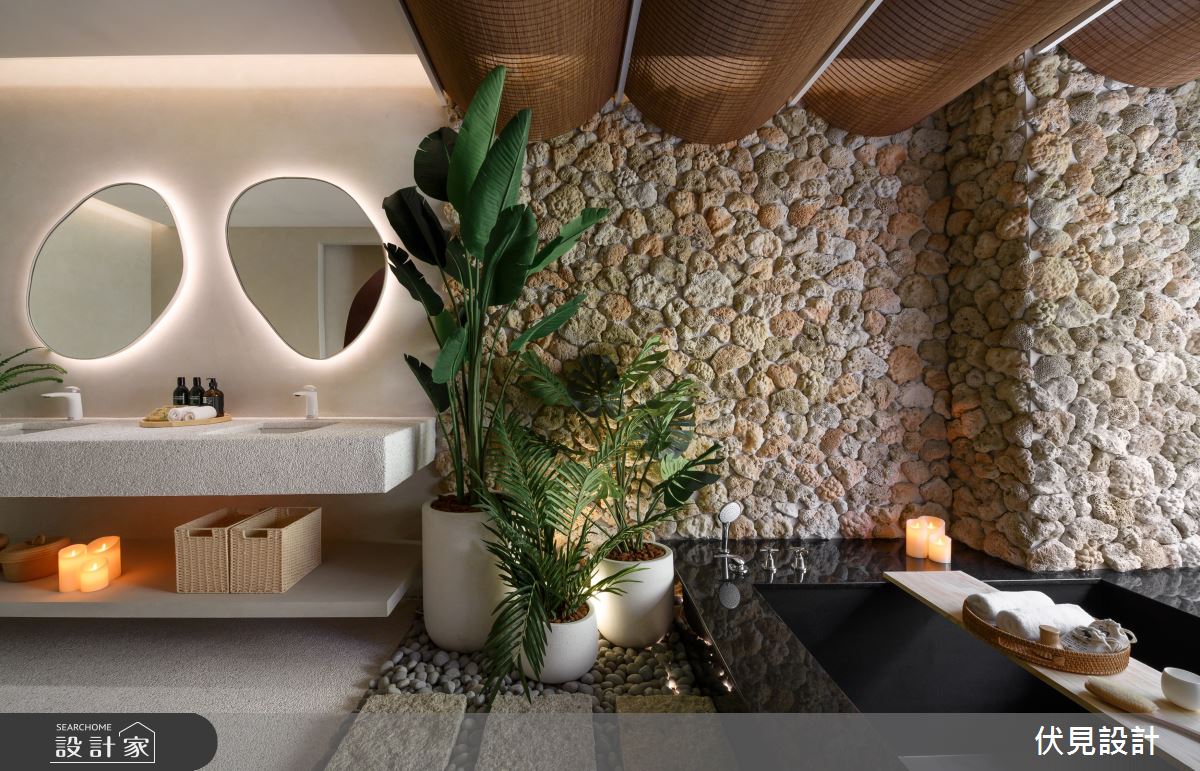 56坪預售屋＿侘寂度假風浴室案例圖片＿伏見設計事業有限公司＿伏見_石門湯旅_3之10