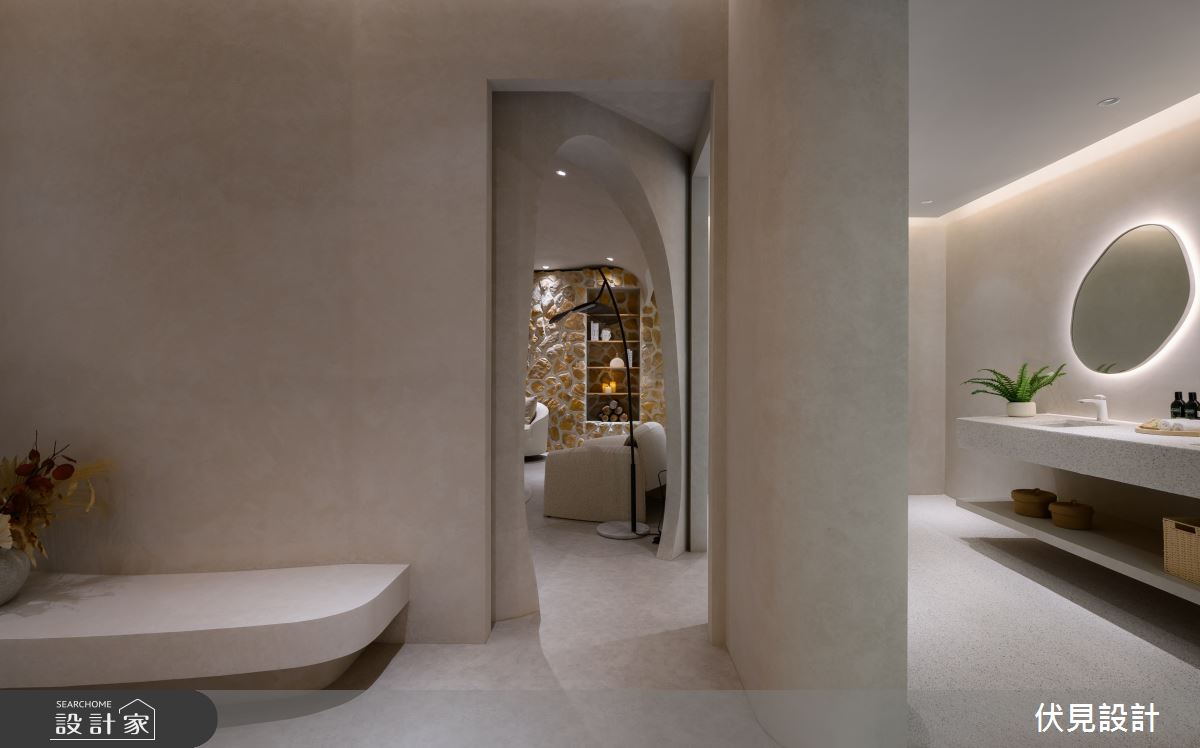 56坪預售屋＿侘寂度假風浴室案例圖片＿伏見設計事業有限公司＿伏見_石門湯旅_3之9