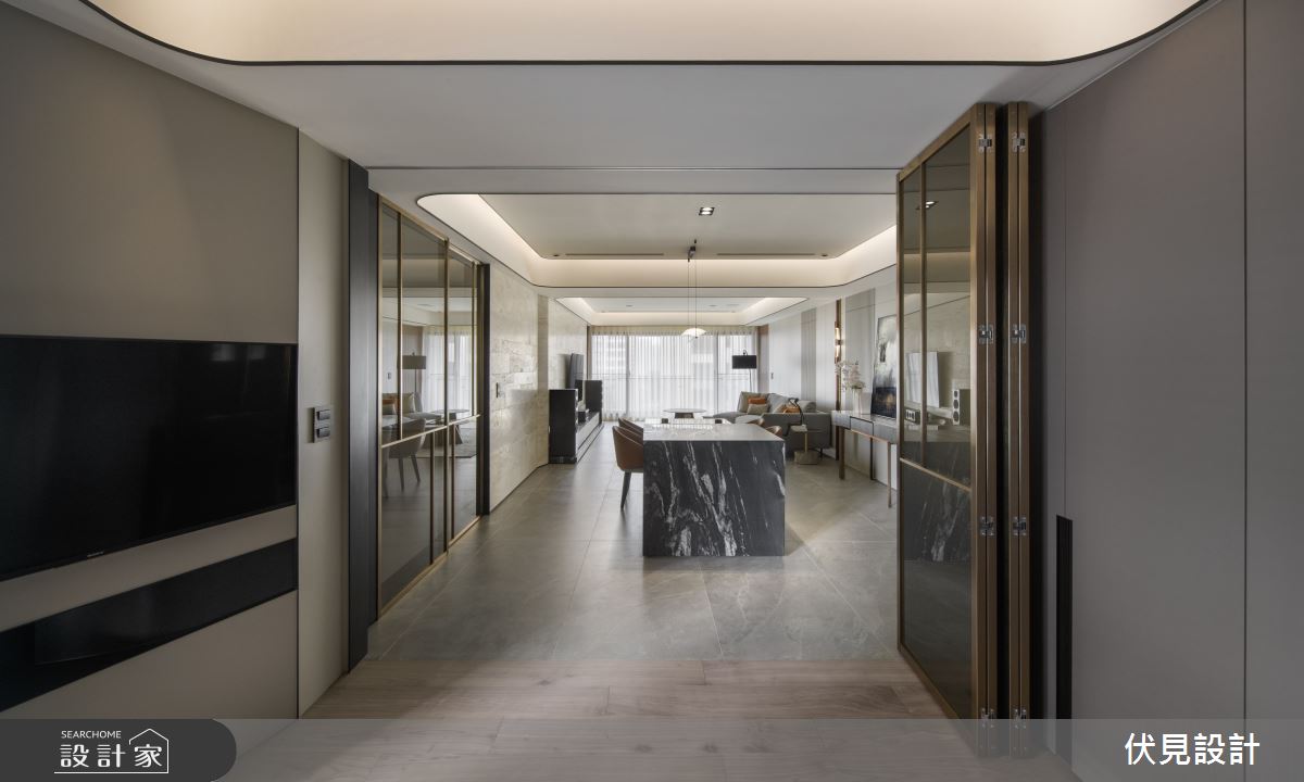 74坪中古屋(5~15年)＿現代風客廳餐廳案例圖片＿伏見設計事業有限公司＿伏見_捷寶君品之4