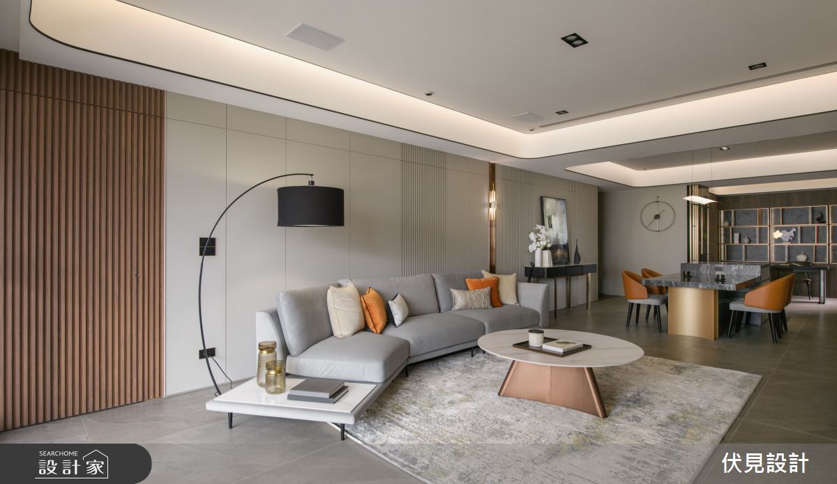 74坪中古屋(5~15年)＿現代風客廳餐廳案例圖片＿伏見設計事業有限公司＿伏見_捷寶君品之12
