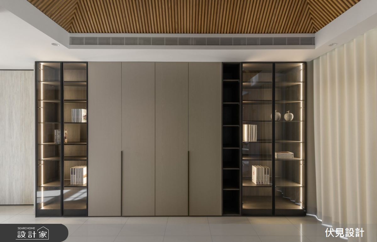 老屋(16~30年)＿現代美式風客廳案例圖片＿伏見設計事業有限公司＿伏見_香柏木建構 Villa之16
