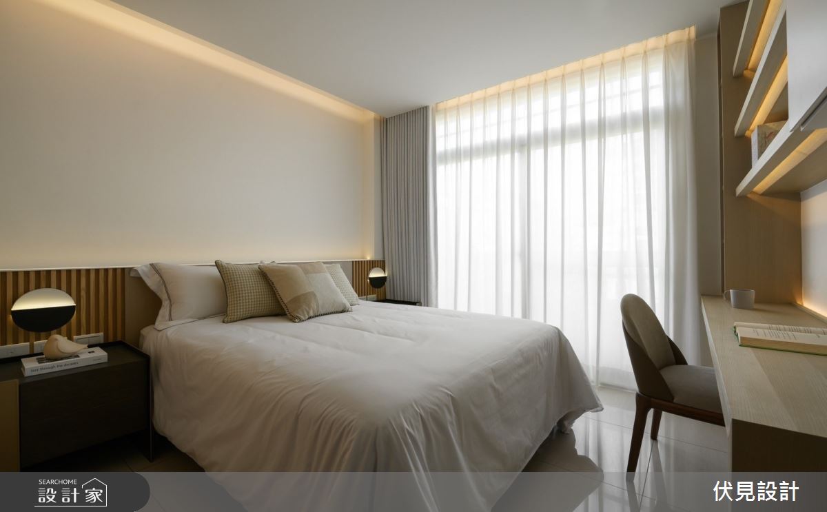 老屋(16~30年)＿現代美式風臥室案例圖片＿伏見設計事業有限公司＿伏見_香柏木建構 Villa之24