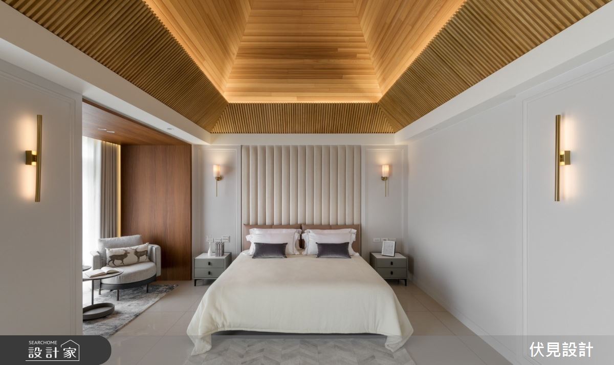 老屋(16~30年)＿現代美式風臥室案例圖片＿伏見設計事業有限公司＿伏見_香柏木建構 Villa之21