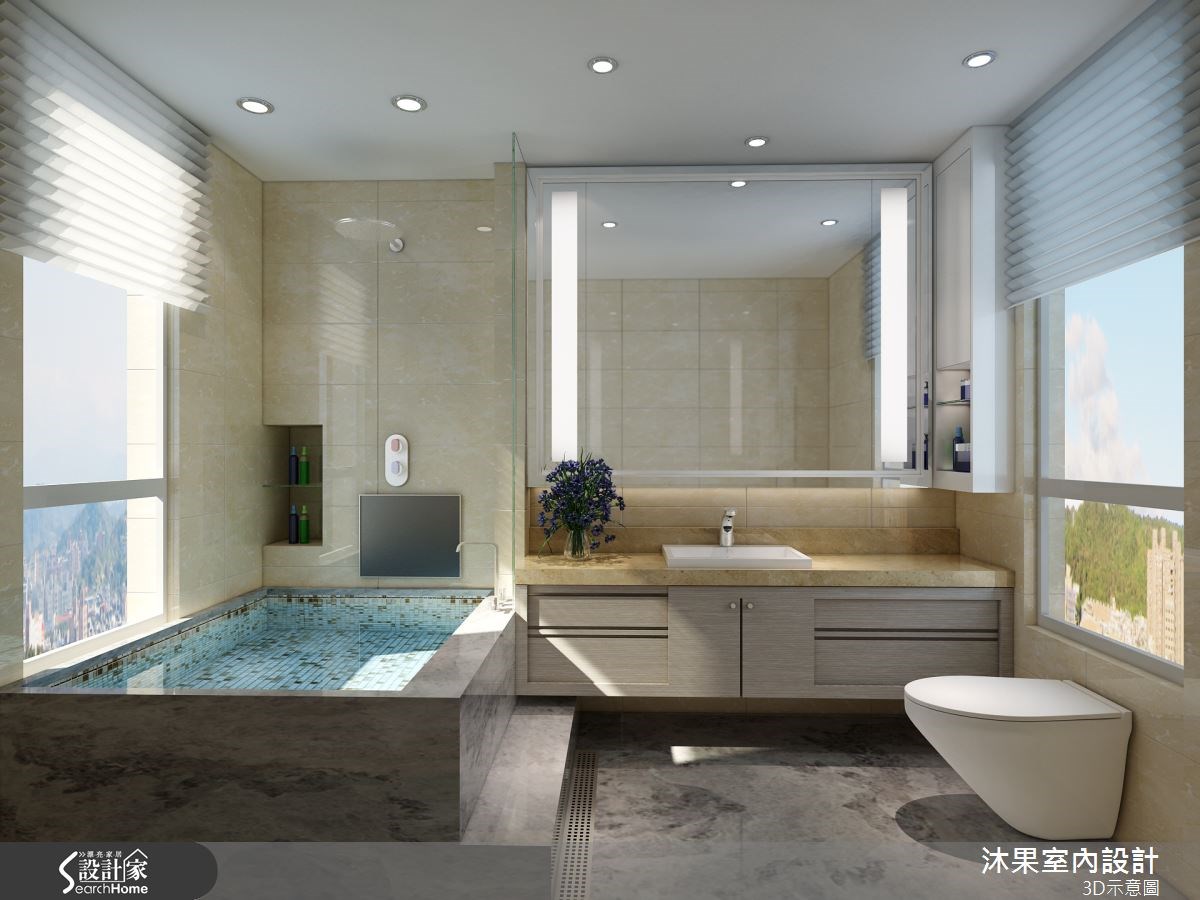 40坪新成屋(5年以下)＿現代風浴室案例圖片＿沐果室內設計有限公司＿沐果_07新北40坪現代風之7