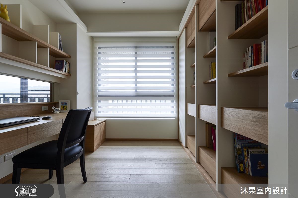 45坪新成屋(5年以下)＿現代風書房案例圖片＿沐果室內設計有限公司＿沐果_08新北45坪現代風之10