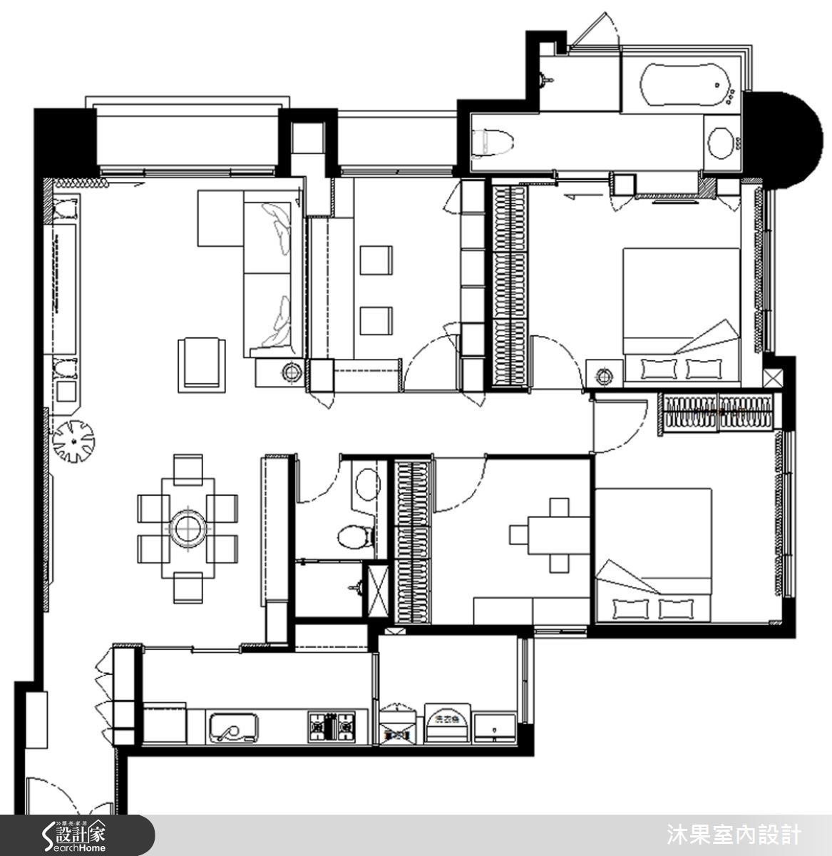 45坪新成屋(5年以下)＿現代風案例圖片＿沐果室內設計有限公司＿沐果_08新北45坪現代風之13