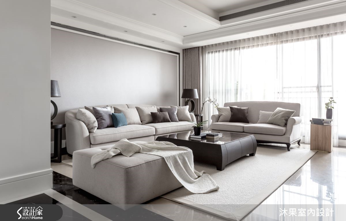 55坪新成屋(5年以下)＿奢華風客廳案例圖片＿沐果室內設計有限公司＿沐果_10桃園55坪奢華風之1