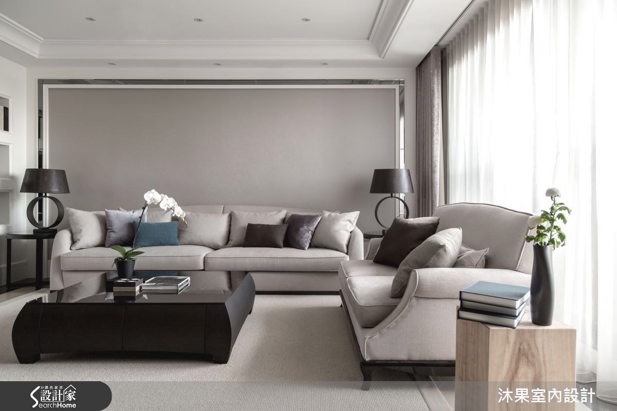 55坪新成屋(5年以下)＿奢華風客廳案例圖片＿沐果室內設計有限公司＿沐果_10桃園55坪奢華風之6