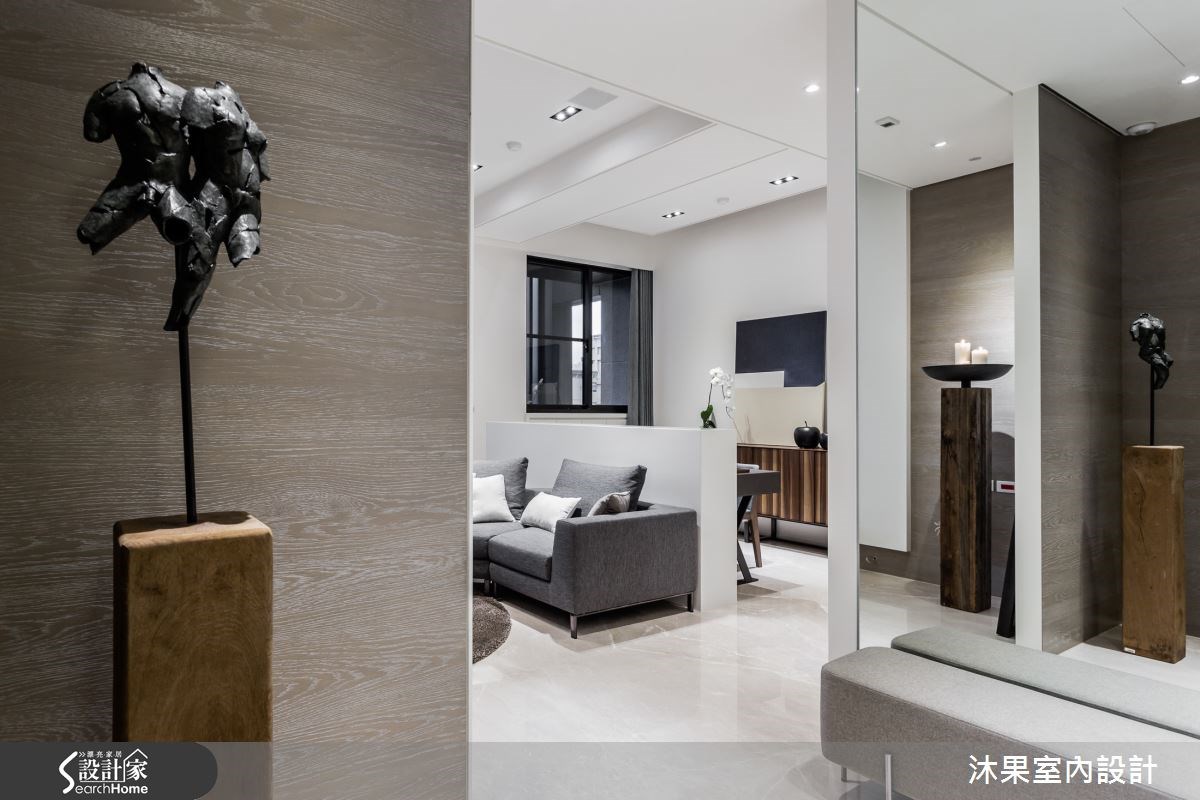 30坪新成屋(5年以下)＿現代風走廊案例圖片＿沐果室內設計有限公司＿沐果_11新北30坪現代風之2