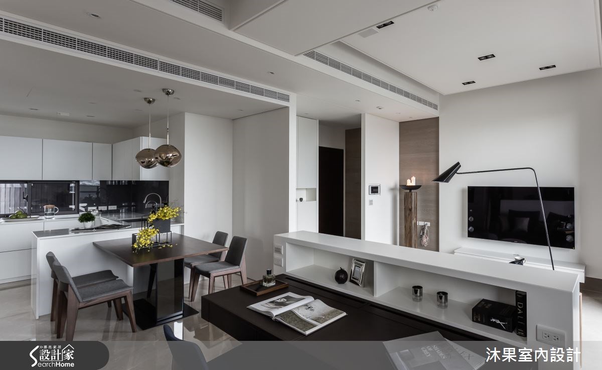 30坪新成屋(5年以下)＿現代風客廳餐廳廚房案例圖片＿沐果室內設計有限公司＿沐果_11新北30坪現代風之6