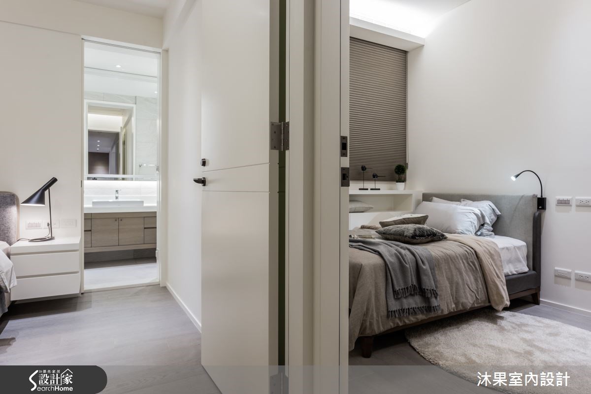 30坪新成屋(5年以下)＿現代風臥室浴室案例圖片＿沐果室內設計有限公司＿沐果_11新北30坪現代風之15