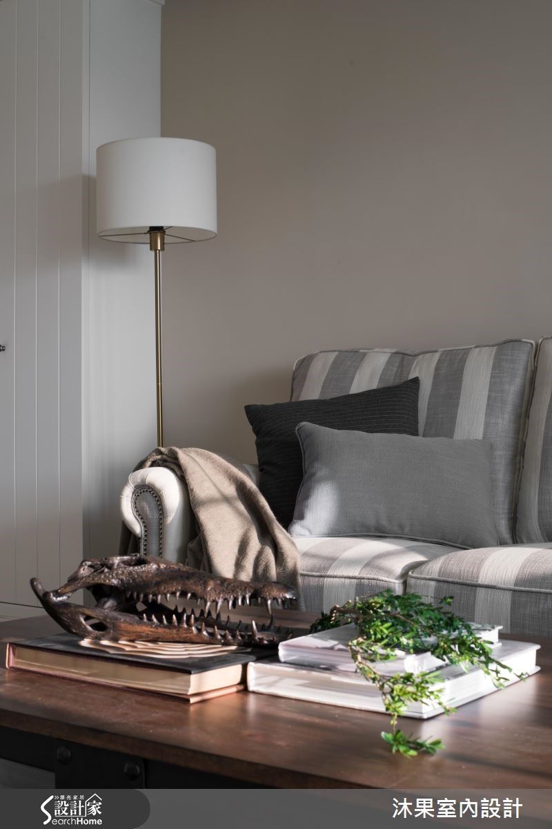 35坪老屋(16~30年)＿美式風客廳案例圖片＿沐果室內設計有限公司＿沐果_12台北老屋翻新35坪美式風之8