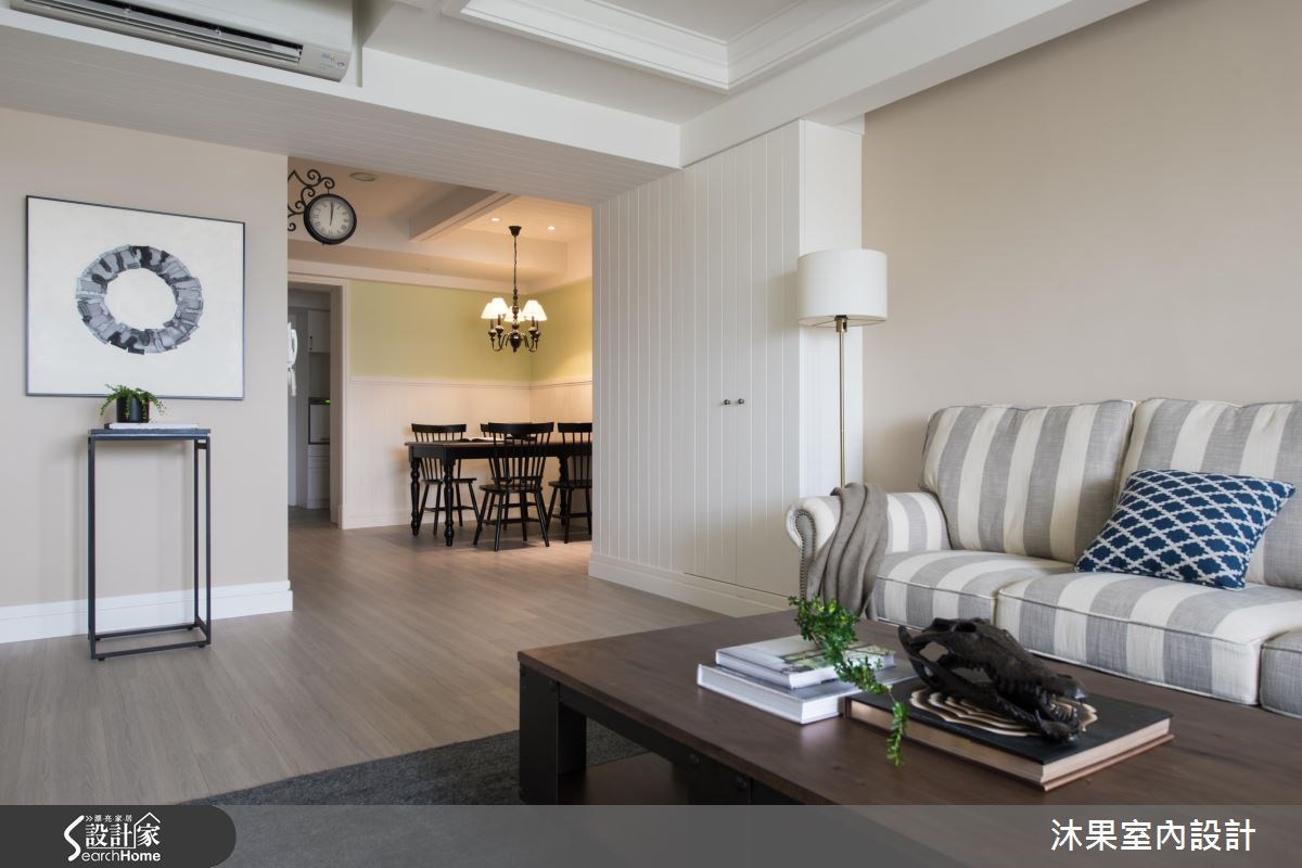 35坪老屋(16~30年)＿美式風客廳案例圖片＿沐果室內設計有限公司＿沐果_12台北老屋翻新35坪美式風之9