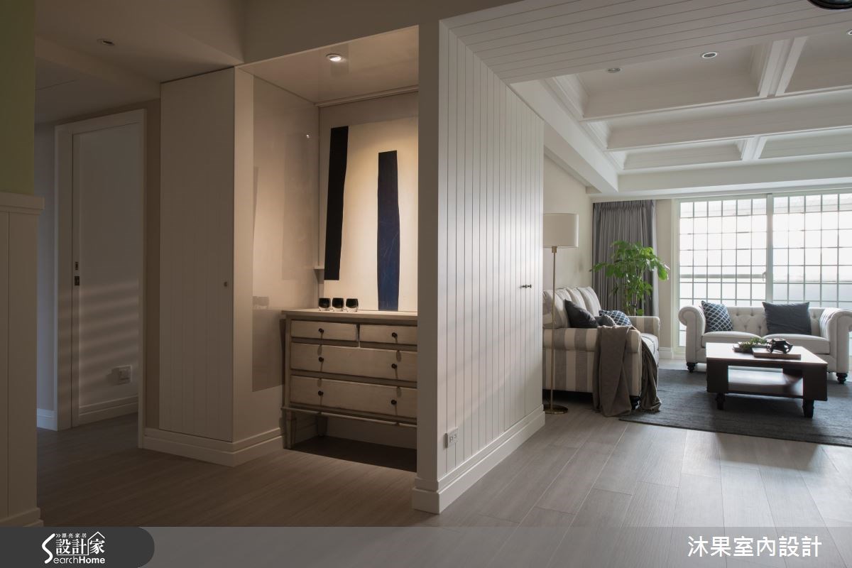 35坪老屋(16~30年)＿美式風客廳走廊案例圖片＿沐果室內設計有限公司＿沐果_12台北老屋翻新35坪美式風之11