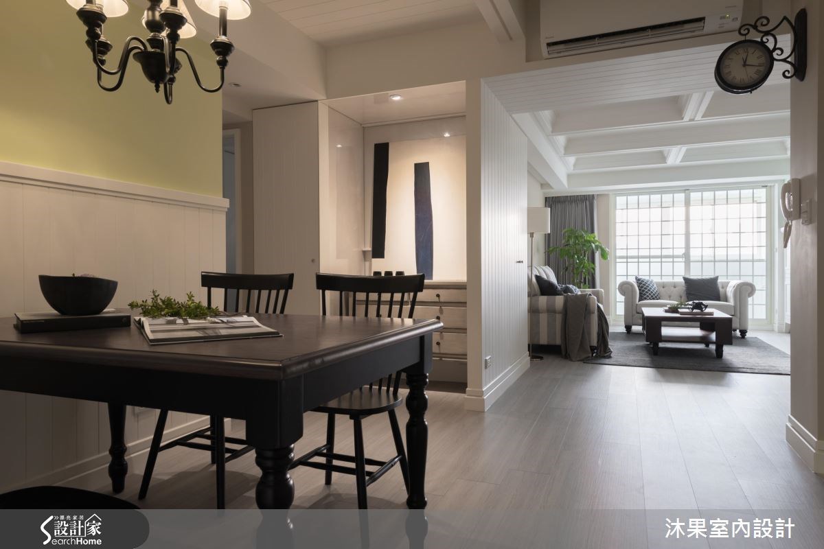 35坪老屋(16~30年)＿美式風客廳餐廳案例圖片＿沐果室內設計有限公司＿沐果_12台北老屋翻新35坪美式風之12