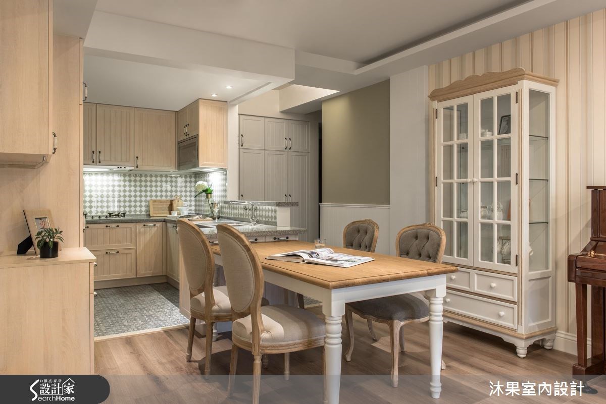 30坪中古屋(5~15年)＿美式風餐廳廚房案例圖片＿沐果室內設計有限公司＿沐果_13新北30坪美式風之7