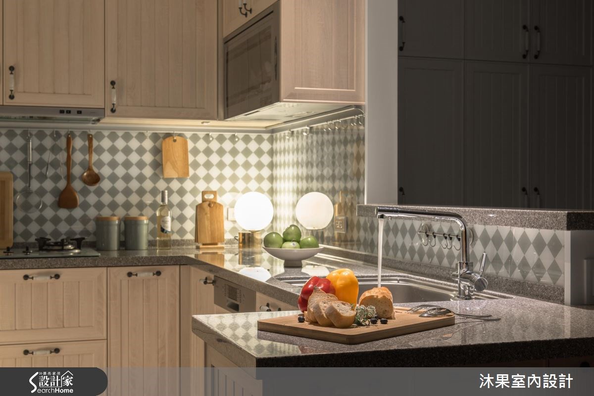 30坪中古屋(5~15年)＿美式風廚房案例圖片＿沐果室內設計有限公司＿沐果_13新北30坪美式風之8