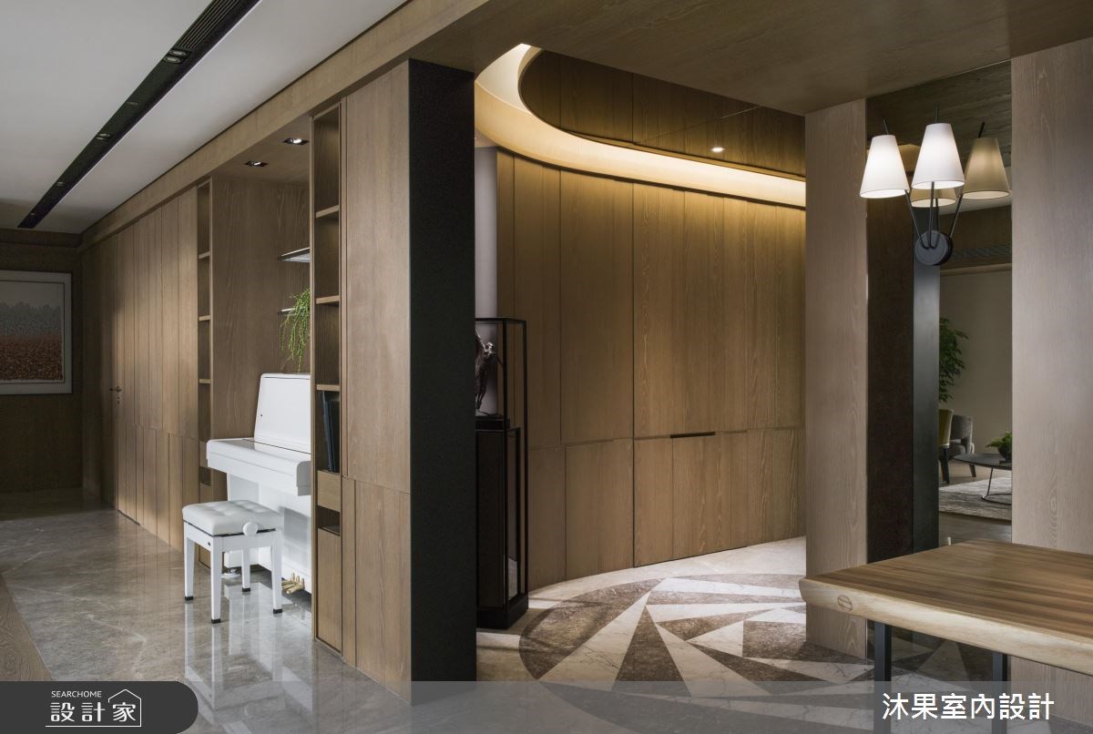 60坪中古屋(5~15年)＿現代風玄關案例圖片＿沐果室內設計有限公司＿沐果_16台北華爾道夫60坪現代風之3