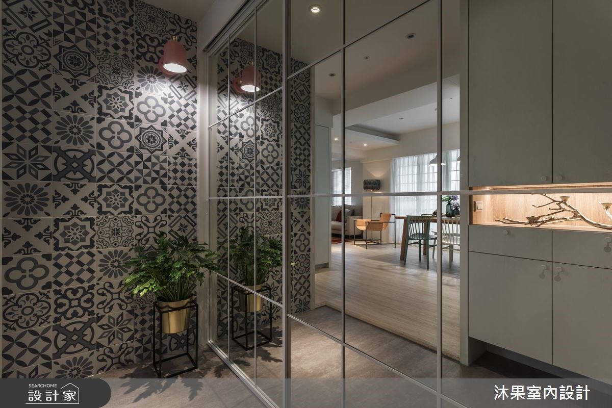 30坪老屋(16~30年)＿簡約風玄關案例圖片＿沐果室內設計有限公司＿沐果_18新北老屋翻新30坪簡約風之1