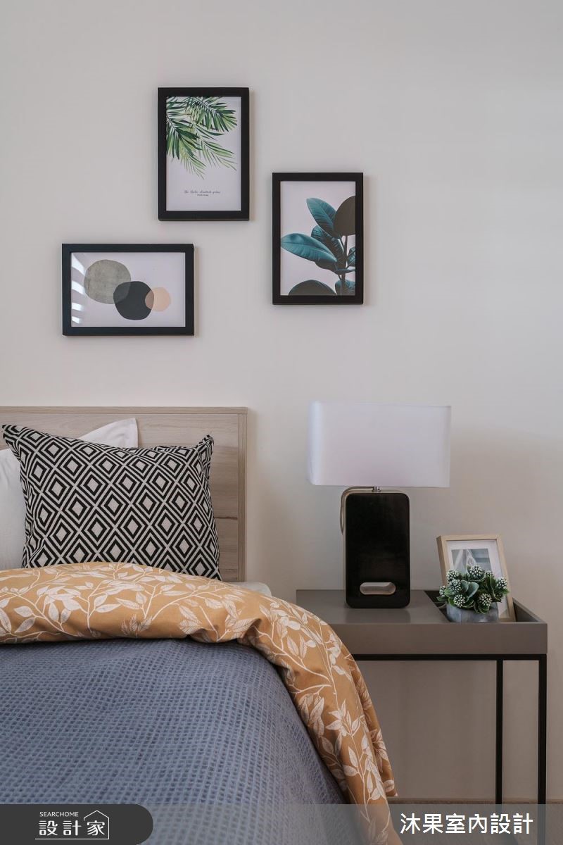 23坪新成屋(5年以下)＿簡約風臥室案例圖片＿沐果室內設計有限公司＿沐果_19台北華固新天地23坪簡約風之14
