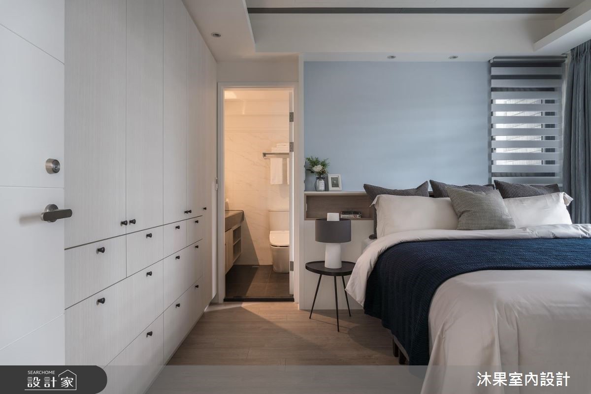 23坪新成屋(5年以下)＿簡約風臥室案例圖片＿沐果室內設計有限公司＿沐果_19台北華固新天地23坪簡約風之11