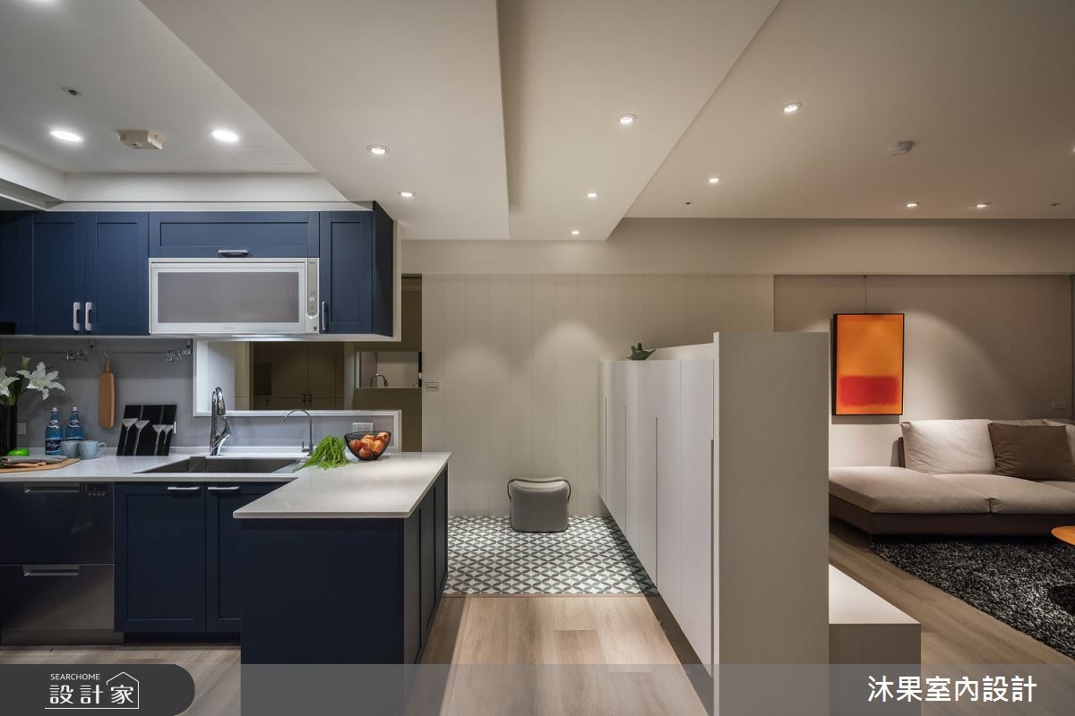 31坪中古屋(5~15年)＿混搭風客廳吧檯案例圖片＿沐果室內設計有限公司＿沐果_26新北31坪混搭風之2