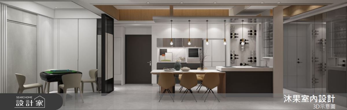 30坪中古屋(5~15年)＿現代風玄關餐廳多功能室案例圖片＿沐果室內設計有限公司＿沐果_27台北鄉林晶華_30坪現代風之1410