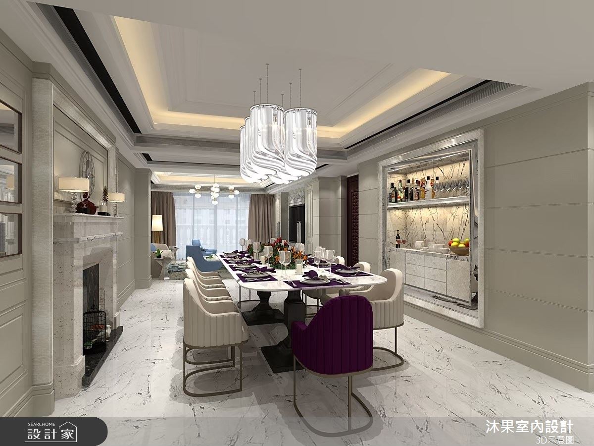 52坪新成屋(5年以下)＿新古典餐廳案例圖片＿沐果室內設計有限公司＿沐果_29大陸常州_52坪新古典之5