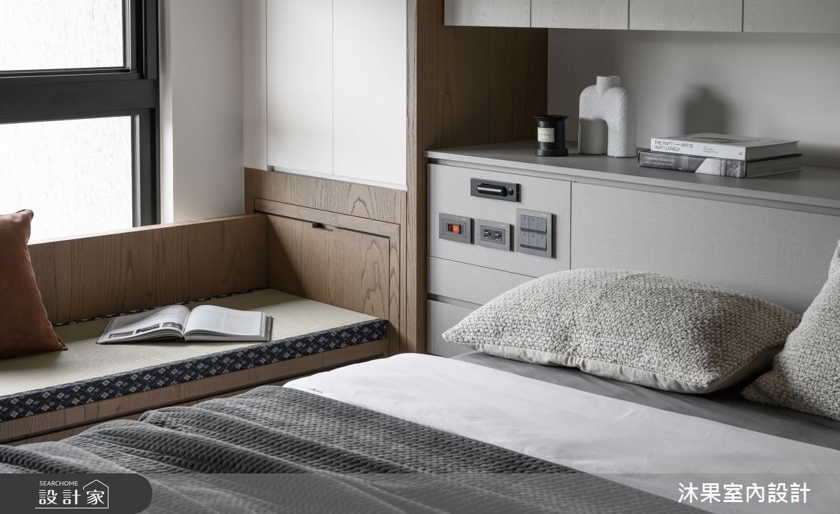 35坪新成屋(5年以下)＿現代人文禪風臥室臥榻案例圖片＿沐果室內設計有限公司＿沐果_31台北_35坪現代人文禪風之147