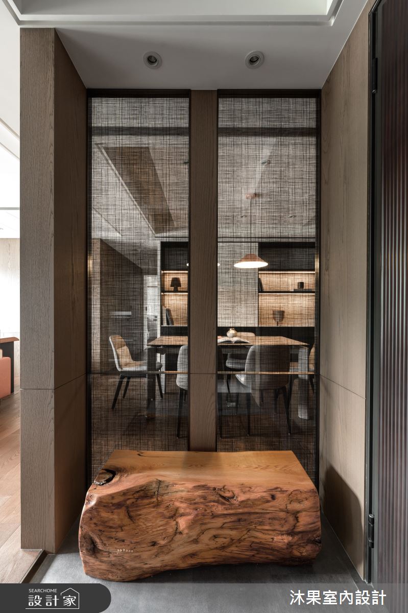 35坪新成屋(5年以下)＿現代人文禪風玄關案例圖片＿沐果室內設計有限公司＿沐果_31台北_35坪現代人文禪風之1