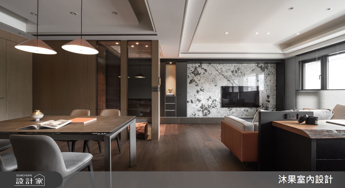 35坪新成屋(5年以下)＿現代人文禪風客廳餐廳案例圖片＿沐果室內設計有限公司＿沐果_31台北_35坪現代人文禪風之8