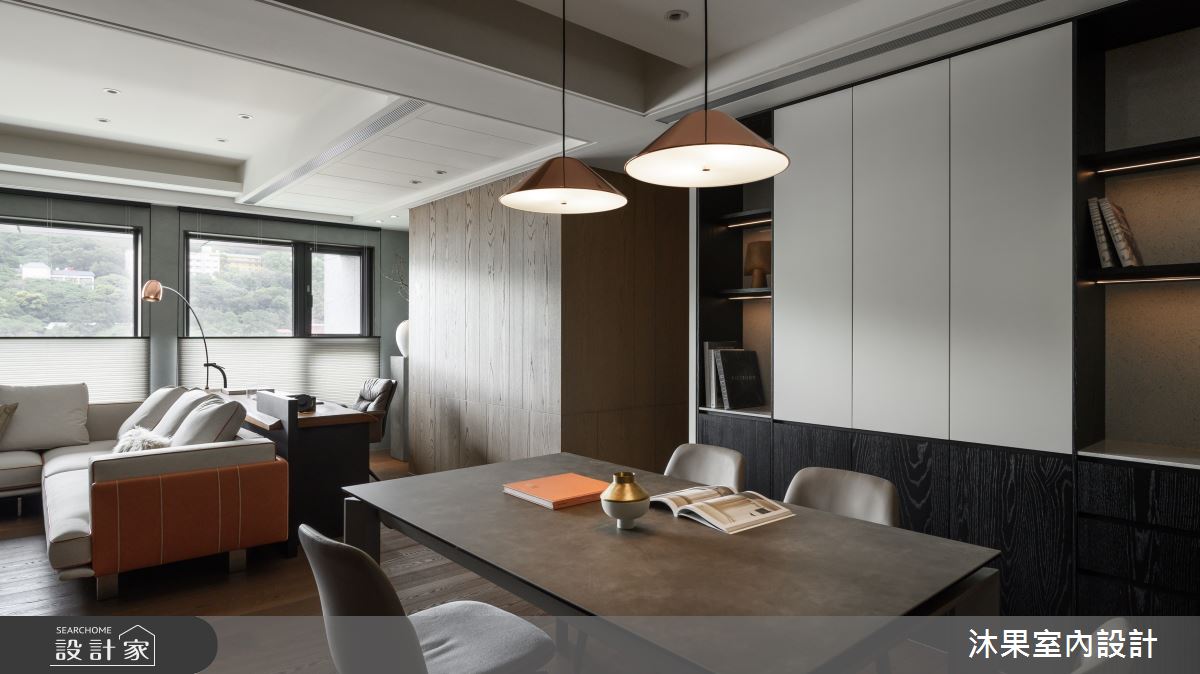 35坪新成屋(5年以下)＿現代人文禪風餐廳書房工作區案例圖片＿沐果室內設計有限公司＿沐果_31台北_35坪現代人文禪風之11