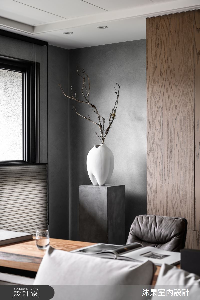 35坪新成屋(5年以下)＿現代人文禪風書房工作區案例圖片＿沐果室內設計有限公司＿沐果_31台北_35坪現代人文禪風之15