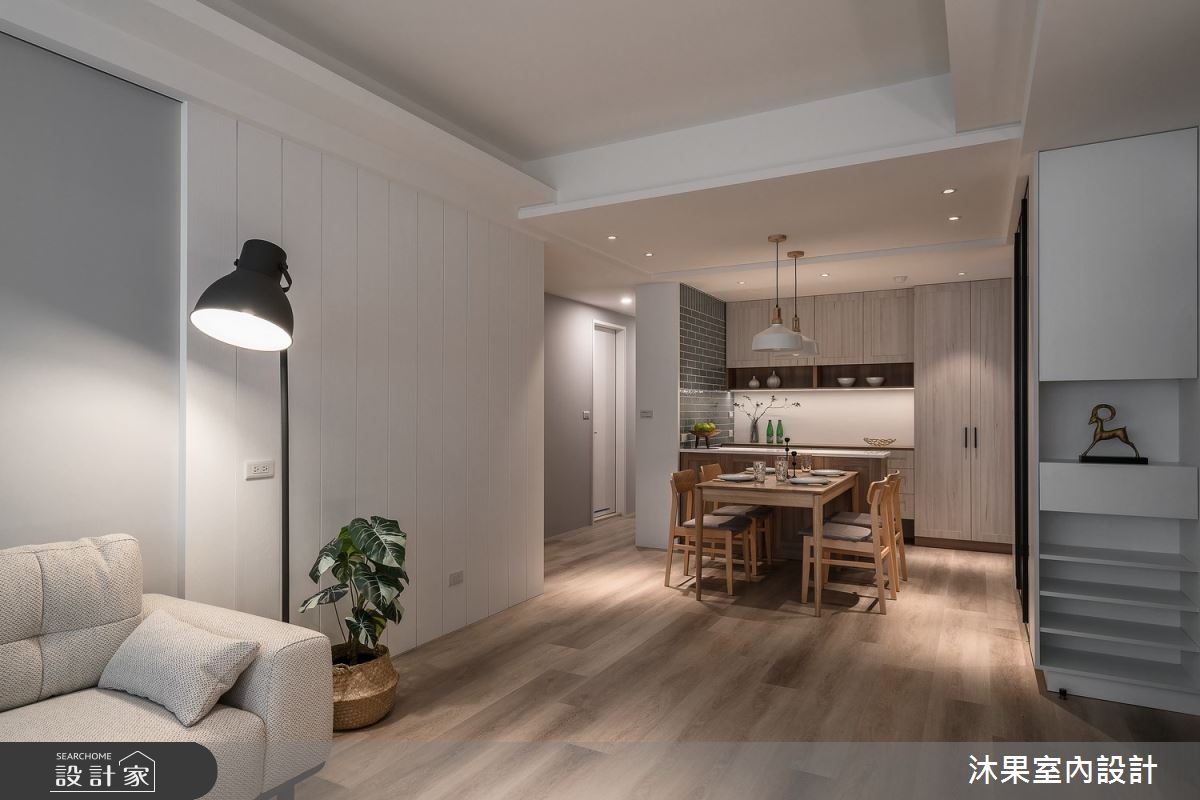 30坪老屋(16~30年)＿現代風客廳餐廳案例圖片＿沐果室內設計有限公司＿沐果_32新北_30坪現代風之5