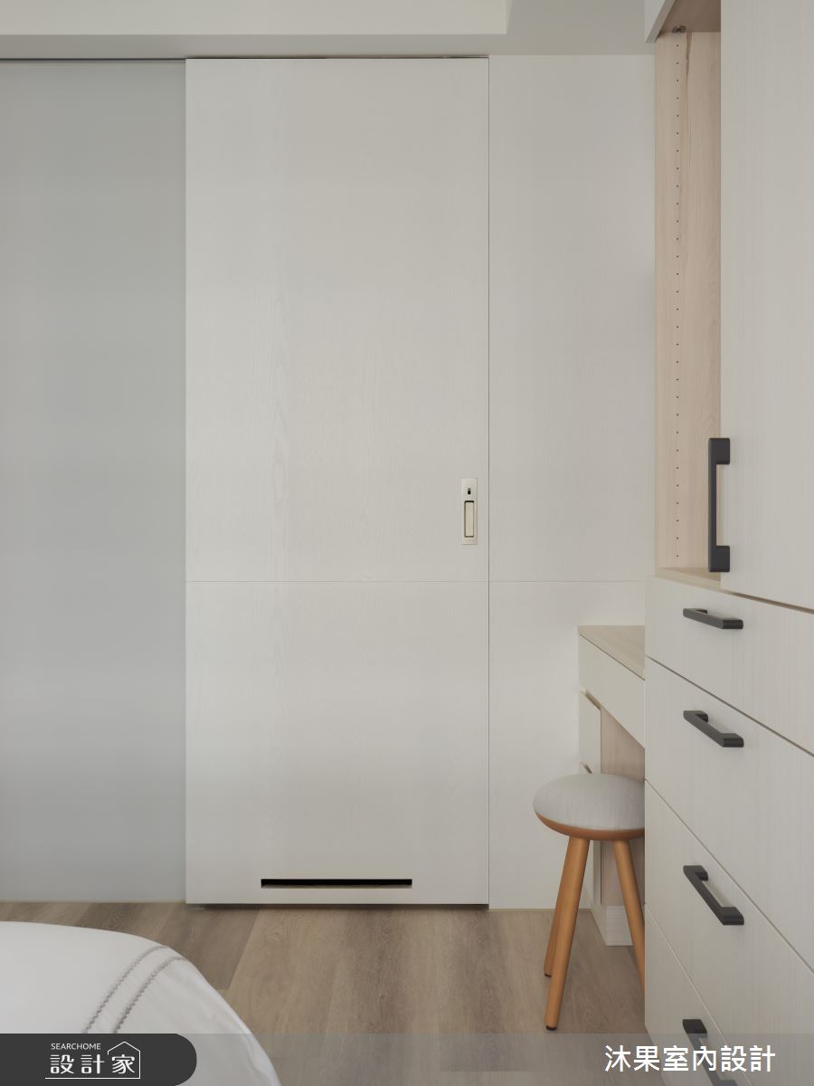 30坪新成屋(5年以下)＿北歐簡約風臥室案例圖片＿沐果室內設計有限公司＿沐果_33新北_30坪北歐簡約風之15