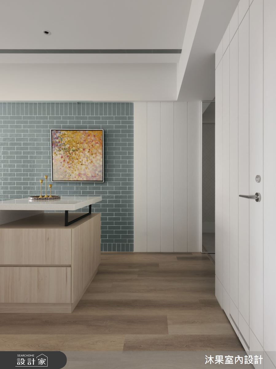 30坪新成屋(5年以下)＿北歐簡約風餐廳中島案例圖片＿沐果室內設計有限公司＿沐果_33新北_30坪北歐簡約風之6