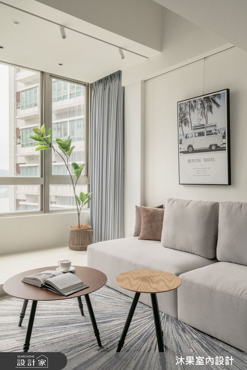 25坪老屋(16~30年)＿現代簡約風客廳案例圖片＿沐果室內設計有限公司＿沐果_34新北_25坪現代簡約風之7