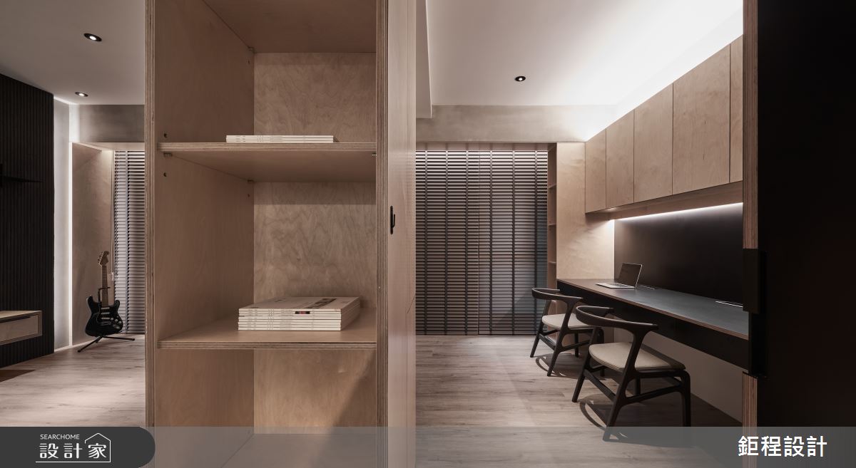 28坪新成屋(5年以下)＿現代風書房案例圖片＿鉅程設計＿鉅程_NO.02 Hsinchu-C宅之15
