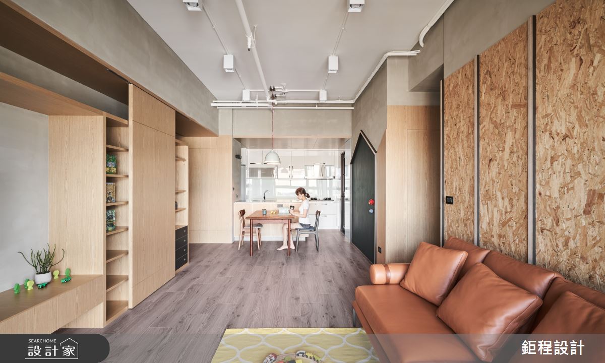 35坪新成屋(5年以下)＿混搭風客廳餐廳案例圖片＿鉅程設計＿鉅程_NO.04 New Taipei City-H宅之11