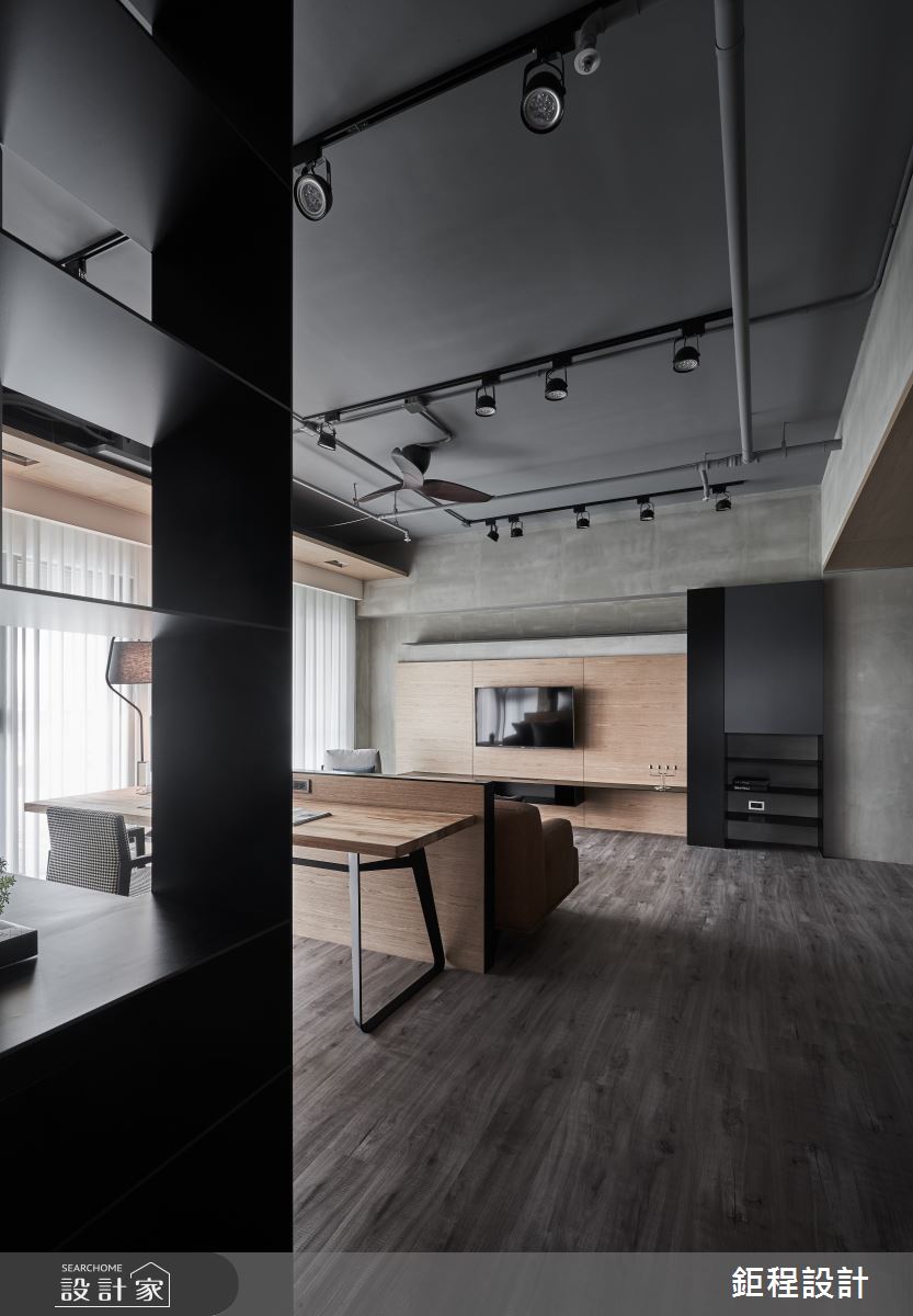 35坪新成屋(5年以下)＿現代風走廊案例圖片＿鉅程設計＿鉅程_NO.06 New Taipei City-F宅之13