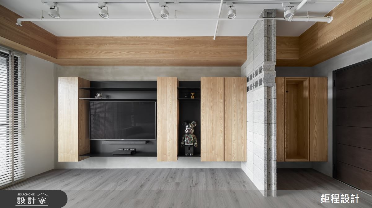 35坪新成屋(5年以下)＿混搭風玄關客廳案例圖片＿鉅程設計＿鉅程_NO.07 Taoyuan-Y宅之4