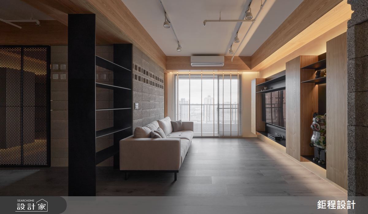 35坪新成屋(5年以下)＿混搭風客廳案例圖片＿鉅程設計＿鉅程_NO.07 Taoyuan-Y宅之2